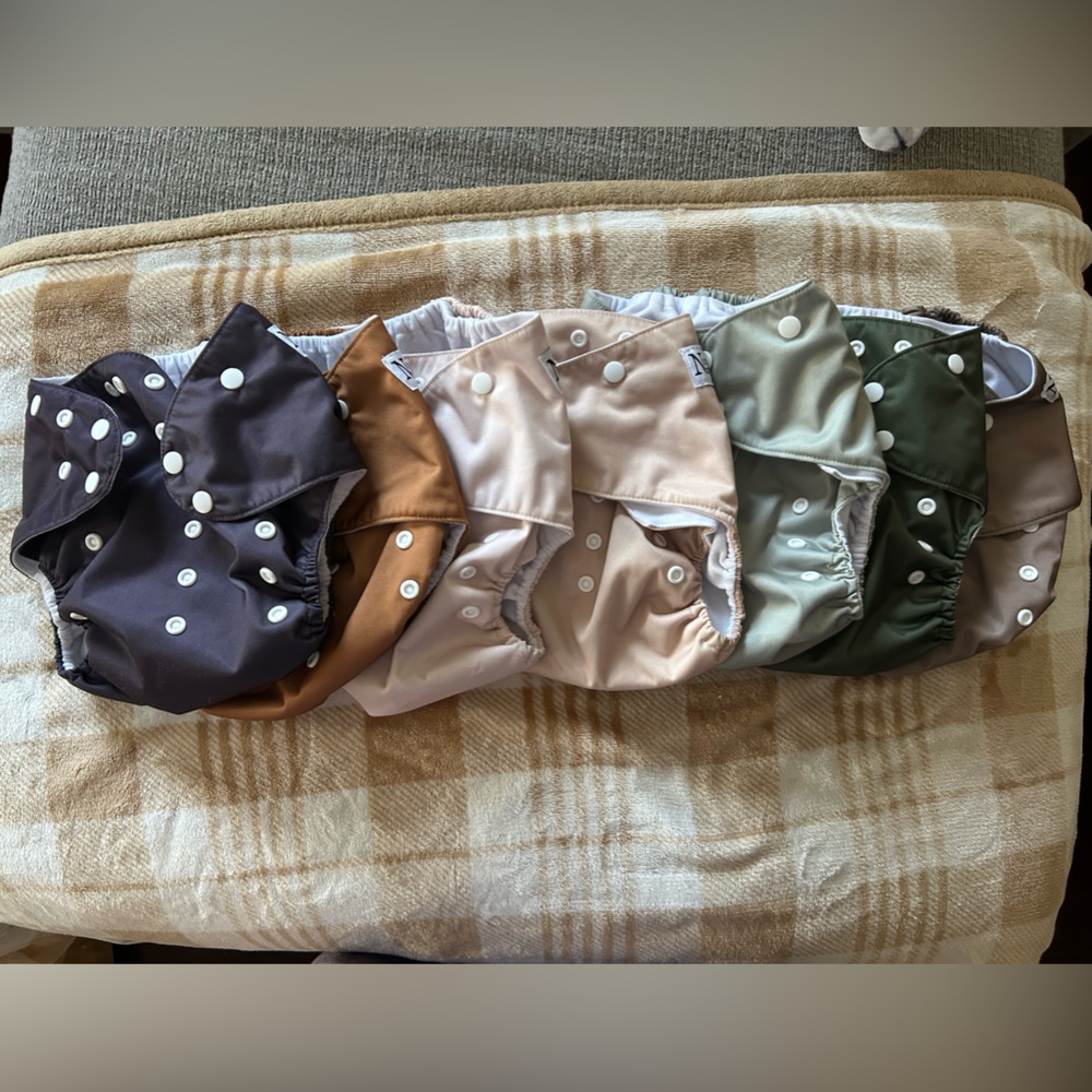 Nora’s Nursery Assorted Color Diaper Covers for Toddlers 35 to 55lbs set of 7